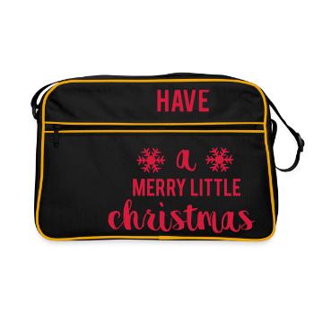 Merry Little Christmas - Sac Retro - noir/or - Devant