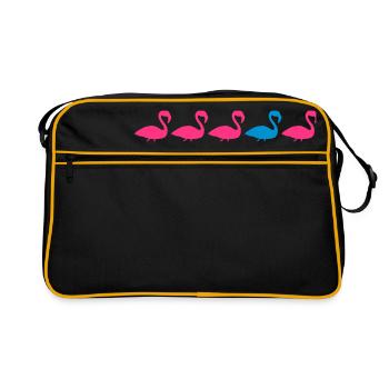 la différence soit différente beaucoup - Sac Retro - noir/or - Devant
