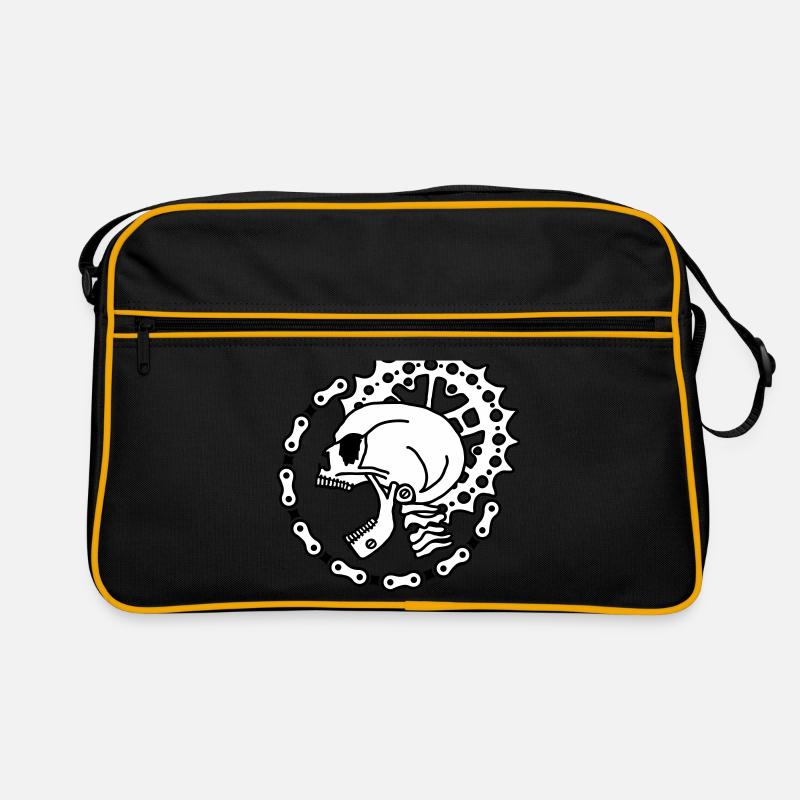 Skull Chain Punk-3c Retro Tasche