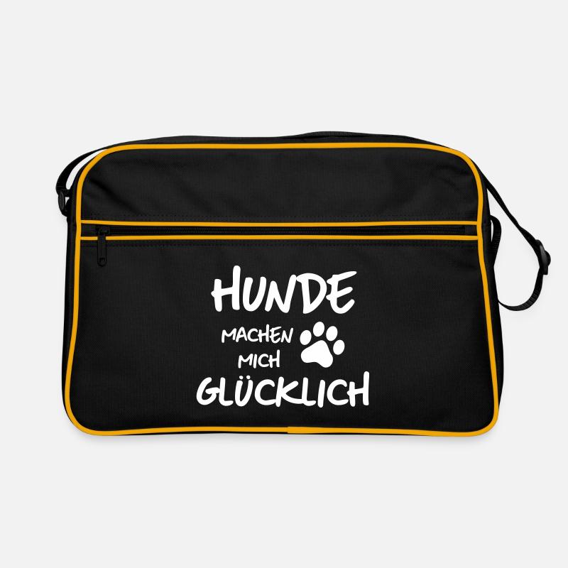 gluck - Retro Tasche - Schwarz/Gold