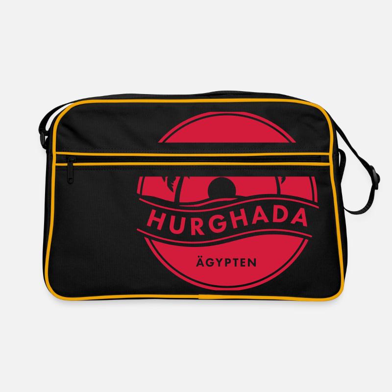 Hurghada - Retro Tasche - Schwarz/Gold