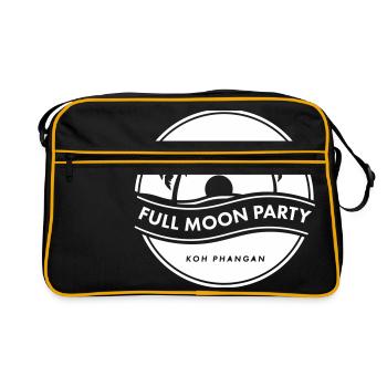 full moon party - Retro Tasche - Schwarz/Gold - Vorne