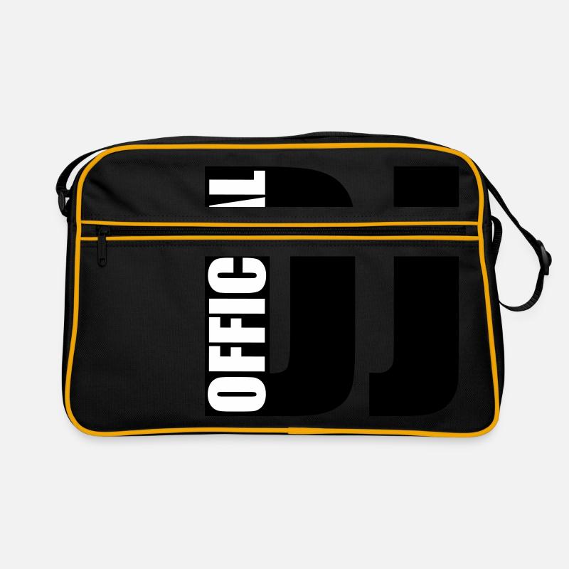 DJ - Retro Tasche - Schwarz/Gold