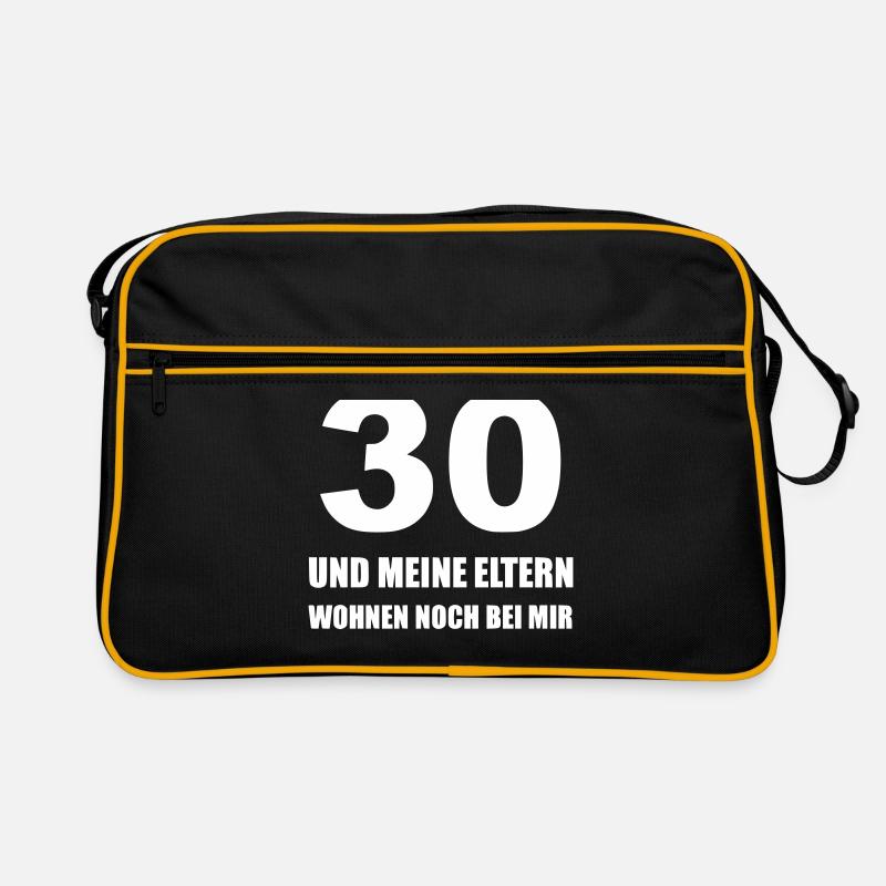 30 Jahre als und meine Eltern wohnen noch bei mir Retro Tasche