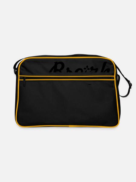 Breizh (1 couleur) - Sac Retro - noir/or - Devant