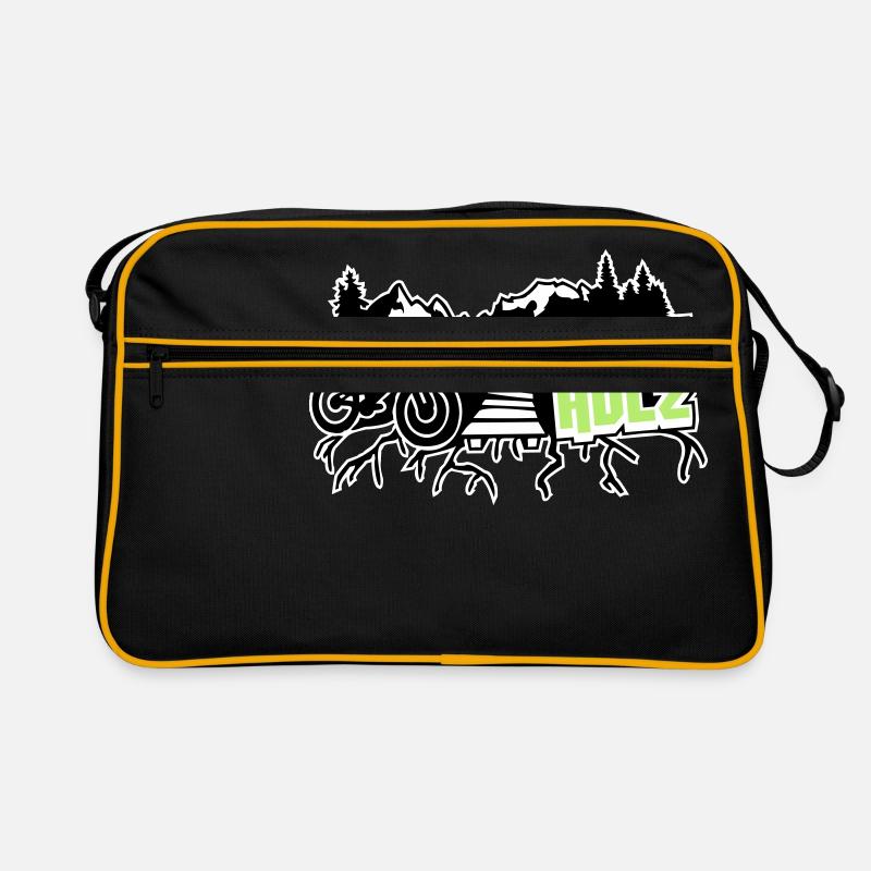 HARDWOOD Freeride - Retro Bag - black/gold