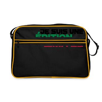 je suis une édition limitée,message,drôle - Sac Retro - noir/or - Devant