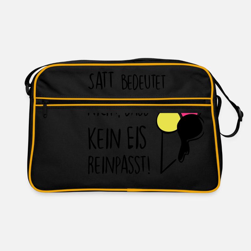Satt bedeutet nicht, dass kein Eis reinpasst! Retro Tasche