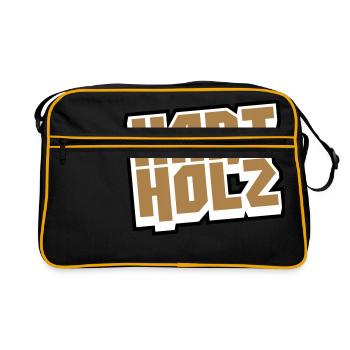 HARDWOOD Logo - Retro Bag - black/gold - Front