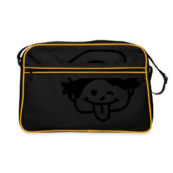 Naughty Boy - ligne - Sac Retro - noir/or - Devant