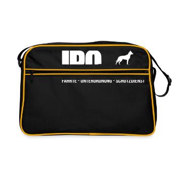 IPO HOLLANDSE HERDER - Retro Tasche - Schwarz/Gold - Vorne