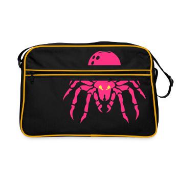 bowling araignee boule - Sac Retro - noir/or - Devant