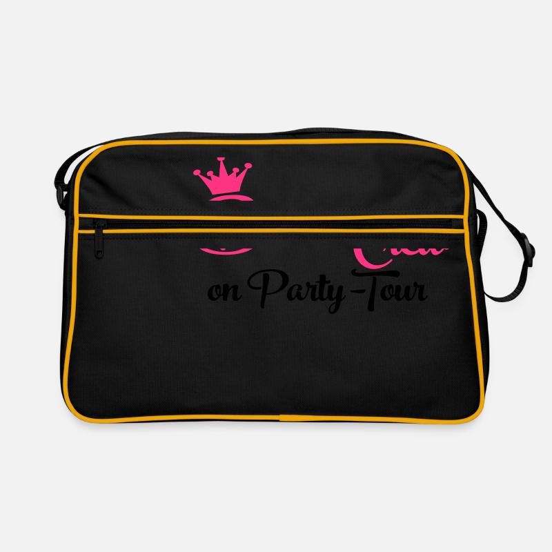 Team Bride - Retro Tasche - Schwarz/Gold