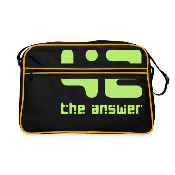 42, la réponse d’Answer Galaxis Science Fiction UFO - Sac Retro - noir/or - Devant