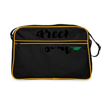 green soul - Retro Tasche - Schwarz/Gold - Vorne
