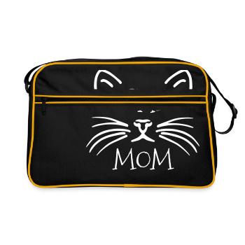 CAT MOM - écrou - Sac Retro - noir/or - Devant