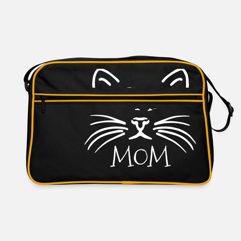 CAT MOM - nut - Retro Bag - black/gold