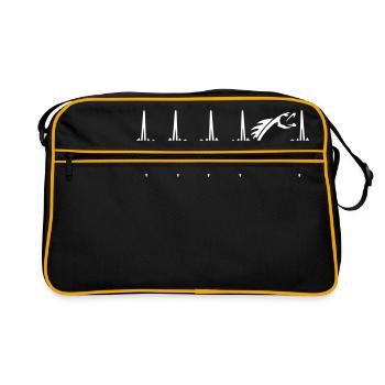Heart Beat Fishing - Retro Bag - black/gold - Front