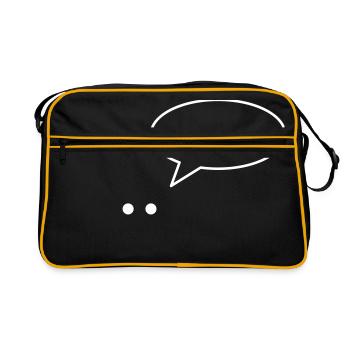 utini - Retro Tasche - Schwarz/Gold - Vorne
