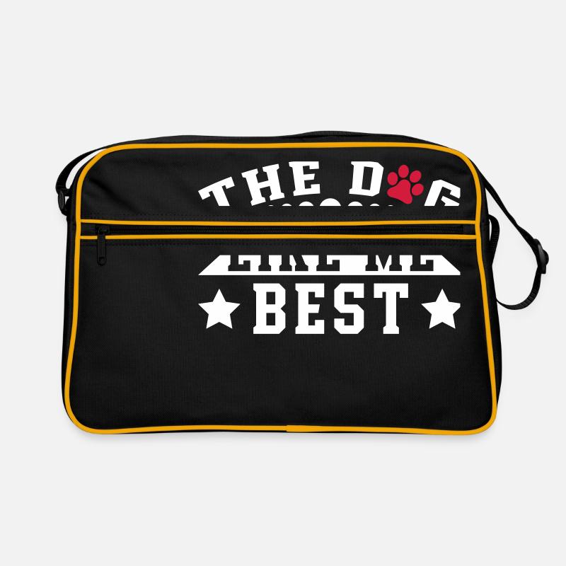 Le chien m'aime le mieux Sac Retro