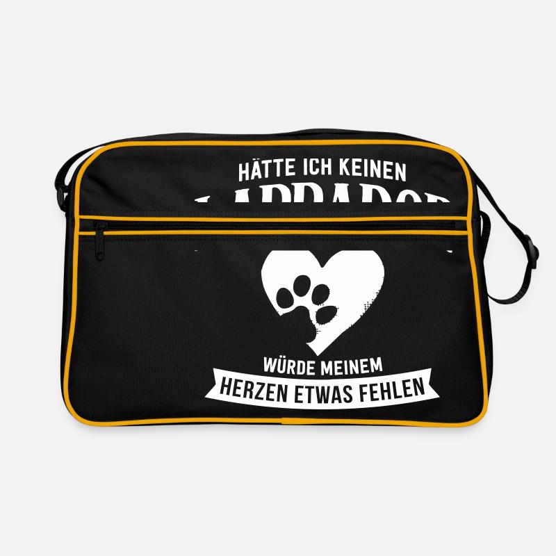 AUCUN LABRADOR - Sac Retro - noir/or