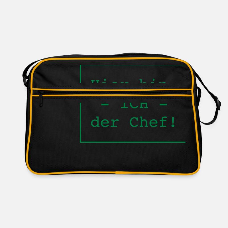 Hier bin ICH der Chef! Retro Tasche