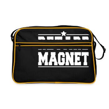 Stern RetardMagnet - Retro Tasche - Schwarz/Gold - Vorne