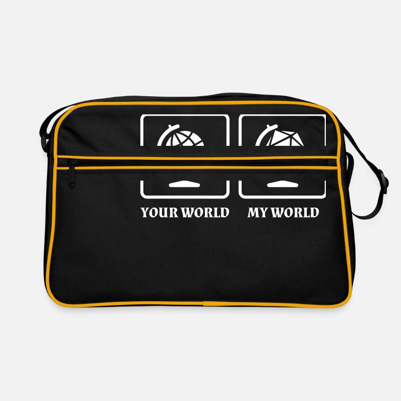 Meine Rollenspiel Welt - Retro Tasche - Schwarz/Gold