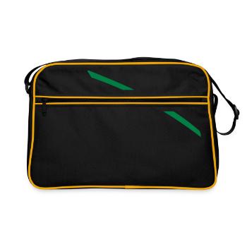 Vert tiret - Sac Retro - noir/or - Devant