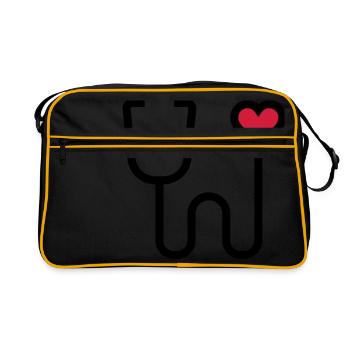 Stethoscope listening device - Retro Bag - black/gold - Front