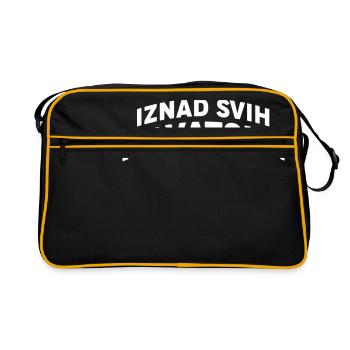 Croatie Croatie Hrvatska fan de football - Sac Retro - noir/or - Devant