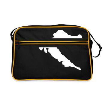 Aperçu pays Croatie Moja Domovina fan - Sac Retro - noir/or - Devant
