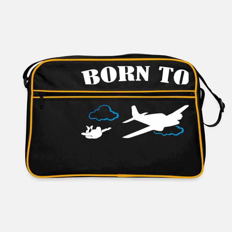 Born To Fly Skydive Retro Tasche