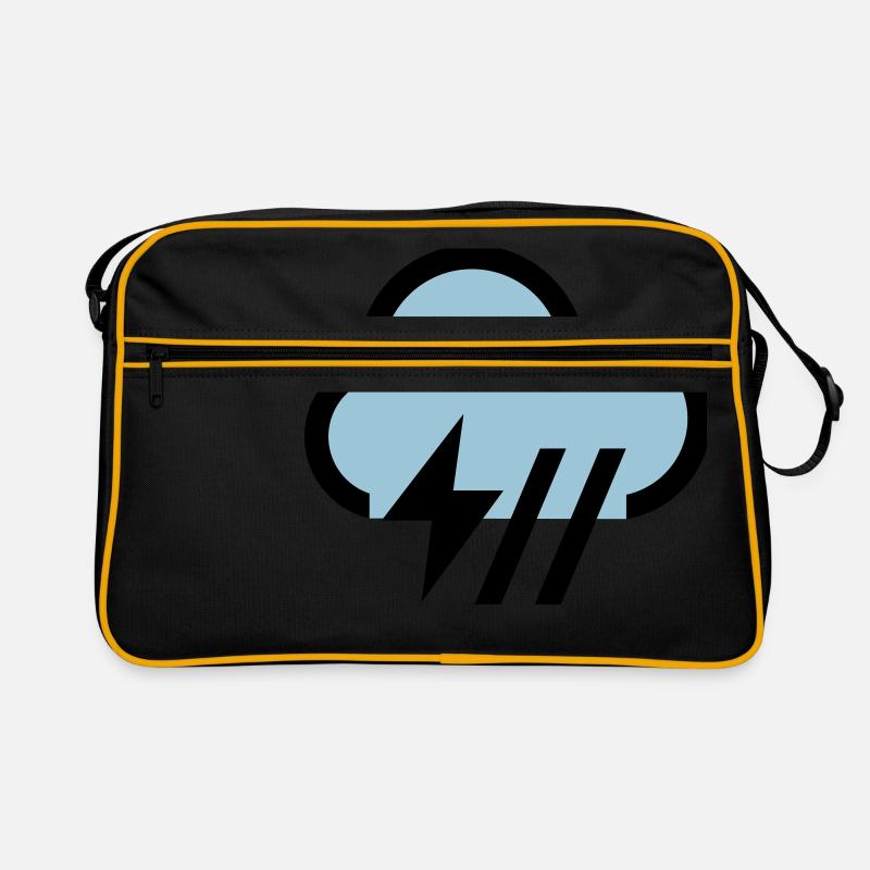 Storm, storm cloud icon, icon Retro Bag