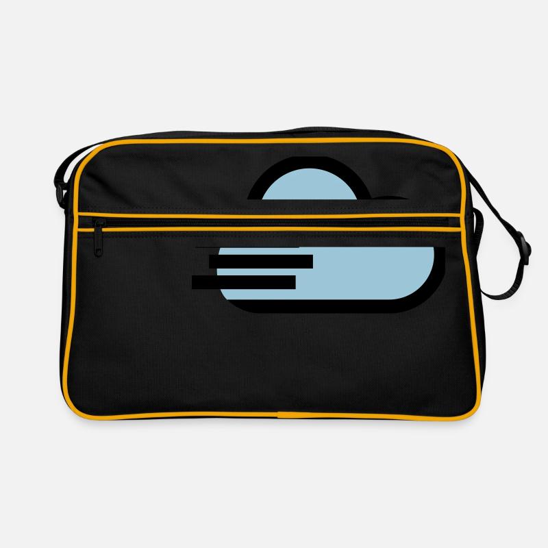 Windiges Wetter Icon Retro Tasche