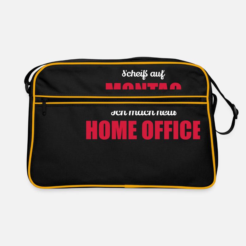 Scheiß auf Monat ich mach Home Office Geschenk Retro Tasche
