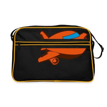 airplane - Retro Bag - black/gold - Front