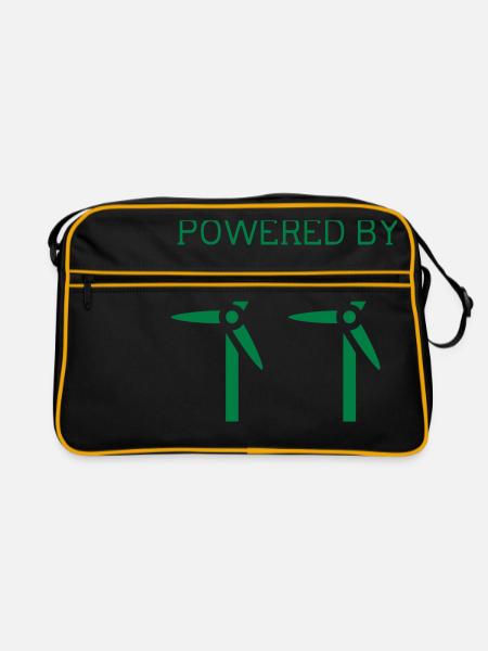 wind energy - Retro Bag - black/gold - Front