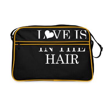 L'amour est dans les cheveux - Sac Retro - noir/or - Devant