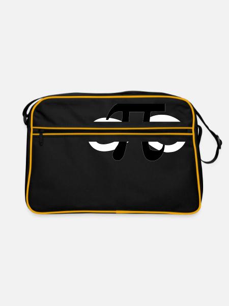 Die Unendlichkeit - Retro Tasche - Schwarz/Gold - Vorne