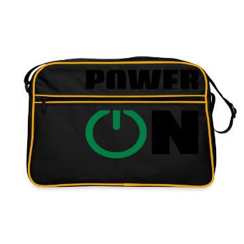 power on - Retro Bag - black/gold - Front