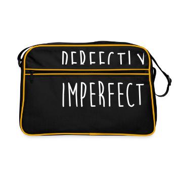 PERFECTLY IMPERFECT - Retro Bag - black/gold - Front
