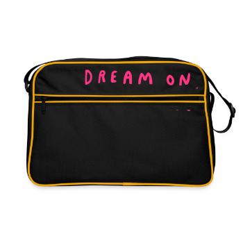 Dream On, Sucker. - Retro Bag - black/gold - Front