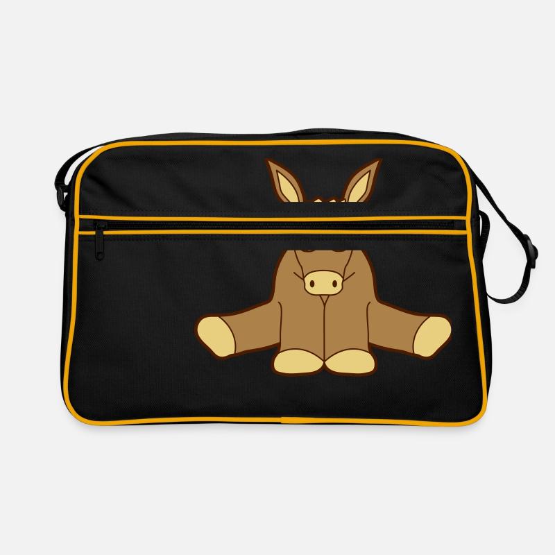 petit bébé mignon mignon assis âne cheval poney k Sac Retro