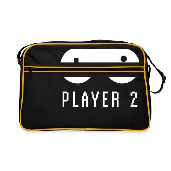 Gamer Player 2 - Retro Bag - black/gold - Front