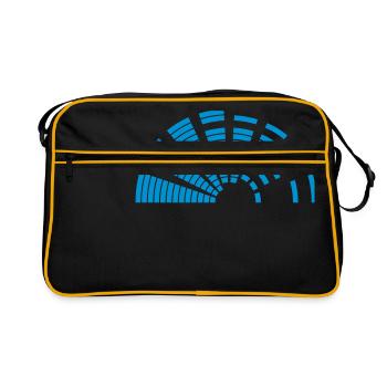 demi-cercle balken musique bruyante mixe table de mixage forme - Sac Retro - noir/or - Devant