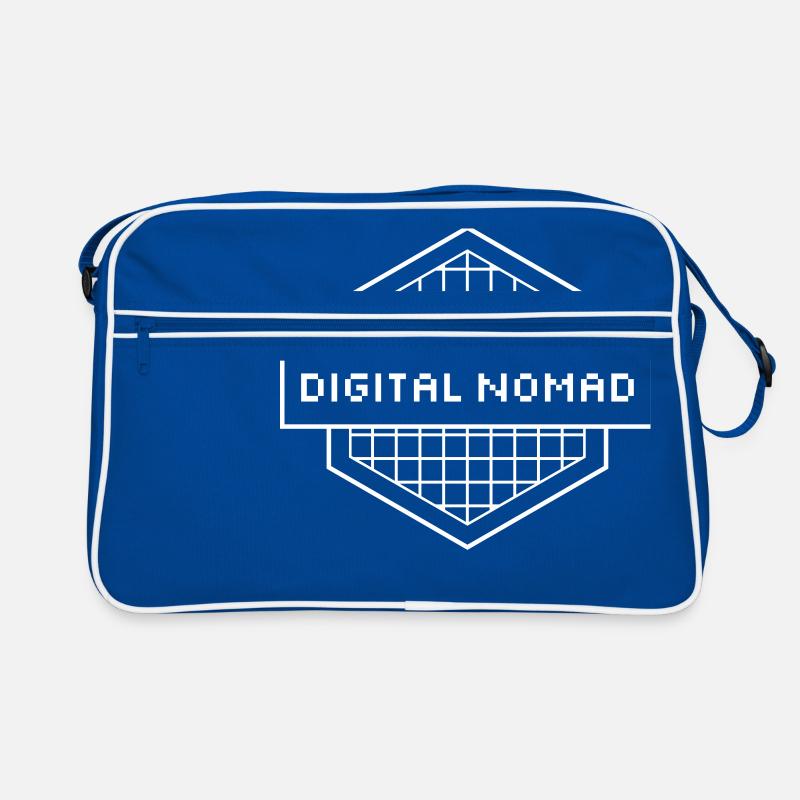 Digital Nomad - Digitaler Nomade Retro Tasche