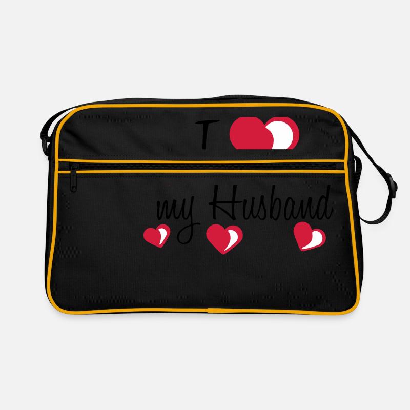 i love my worlds greatest bester ehemann husband t Retro Tasche