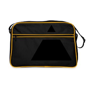 Minimalistic triangle - Retro Bag - black/gold - Front