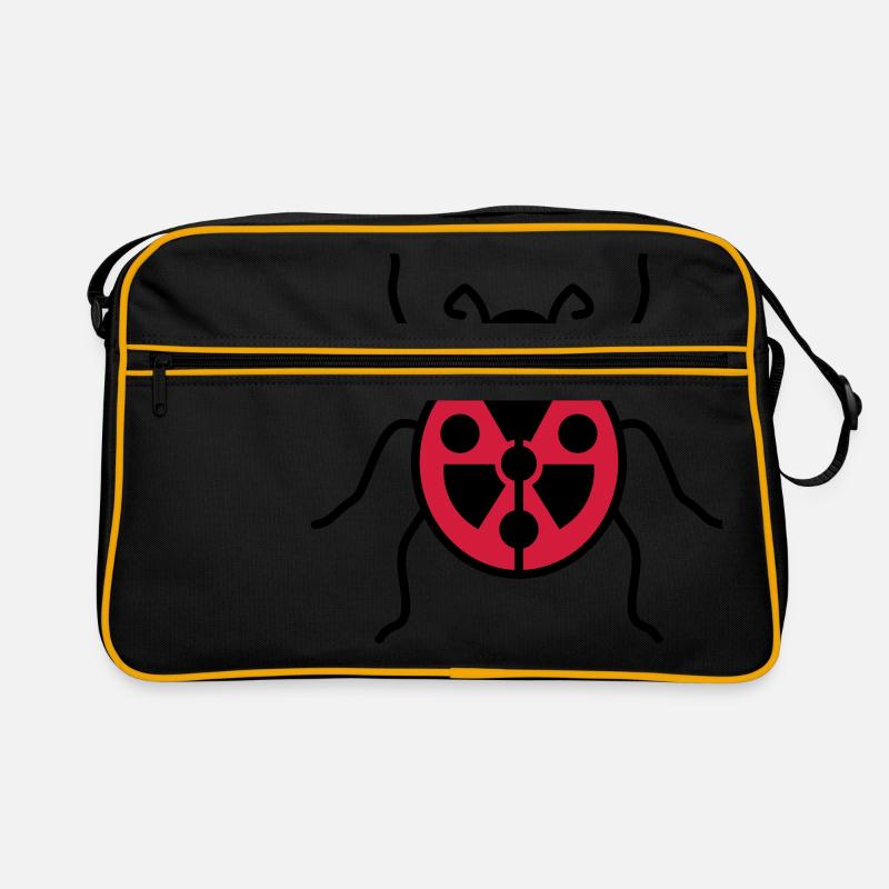 atom symbol radioactive danger danger warning hinwe Retro Bag